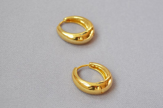 Orecchini ad anelle ottone