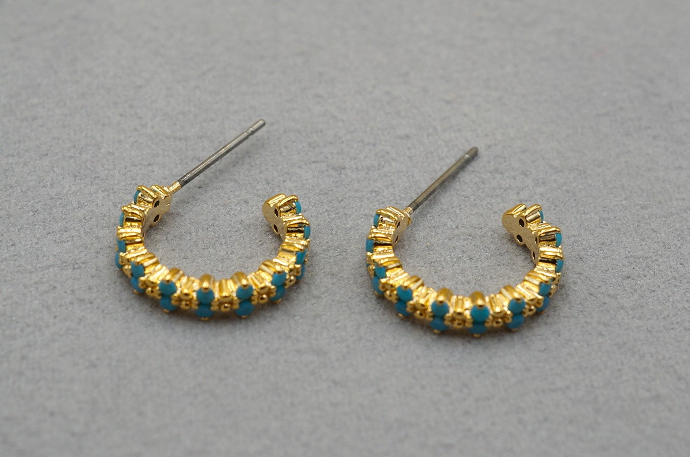 Orecchini circolare con cristallo