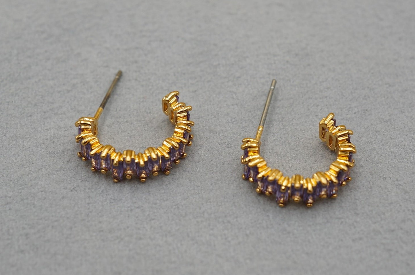 Orecchini a cristallo zigzag