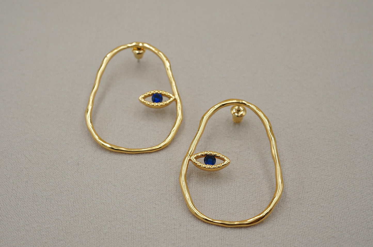 Orecchini occhio blu