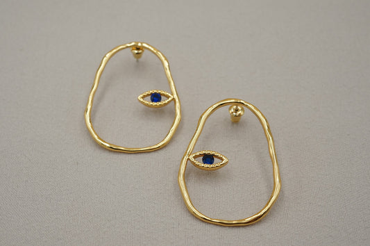 Orecchini occhio blu